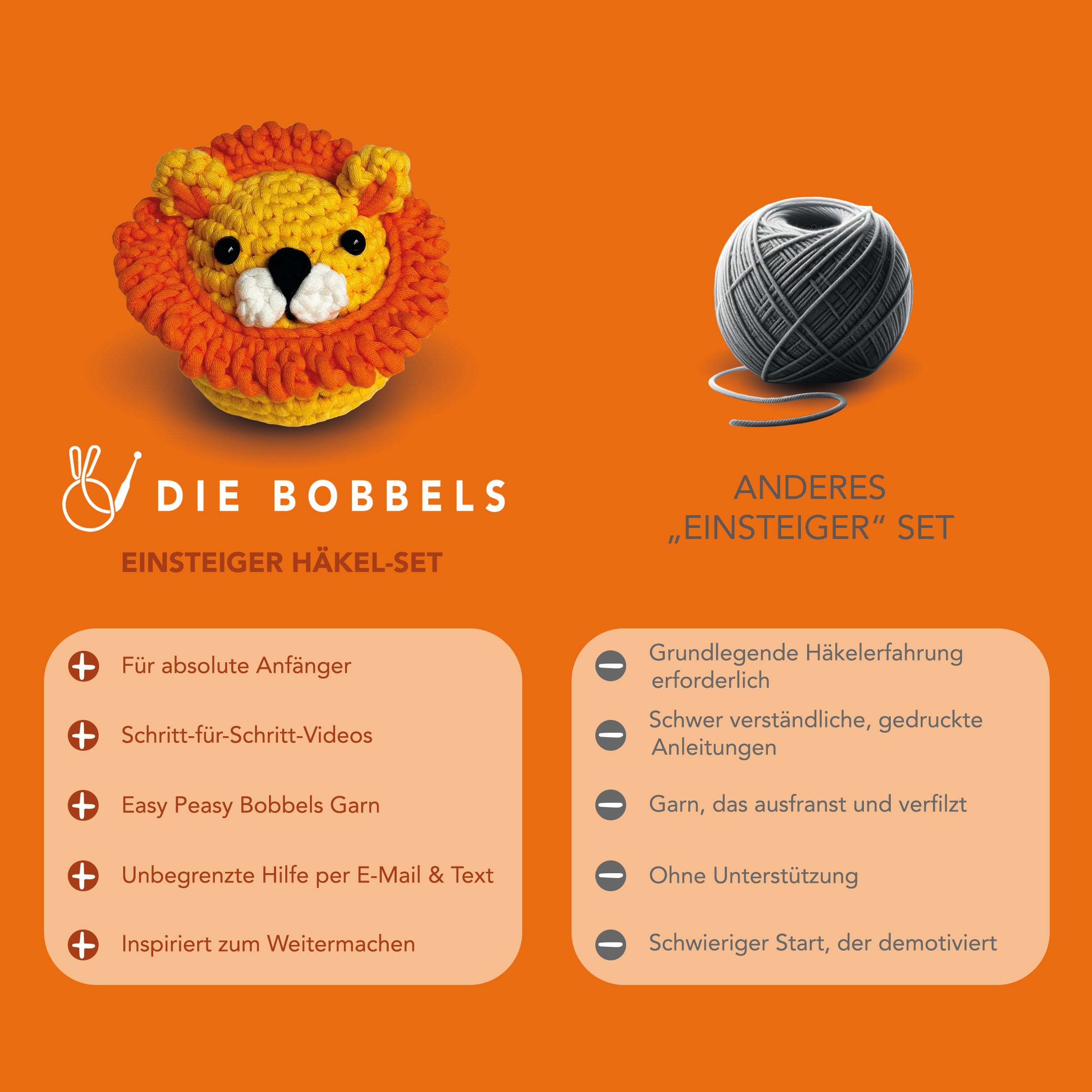 Häkelset Löwe - Leo der Löwe häkeln