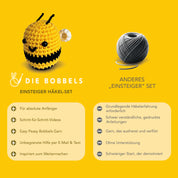 Biene haekeln - Maila die Amigurumi Biene - Vergleich