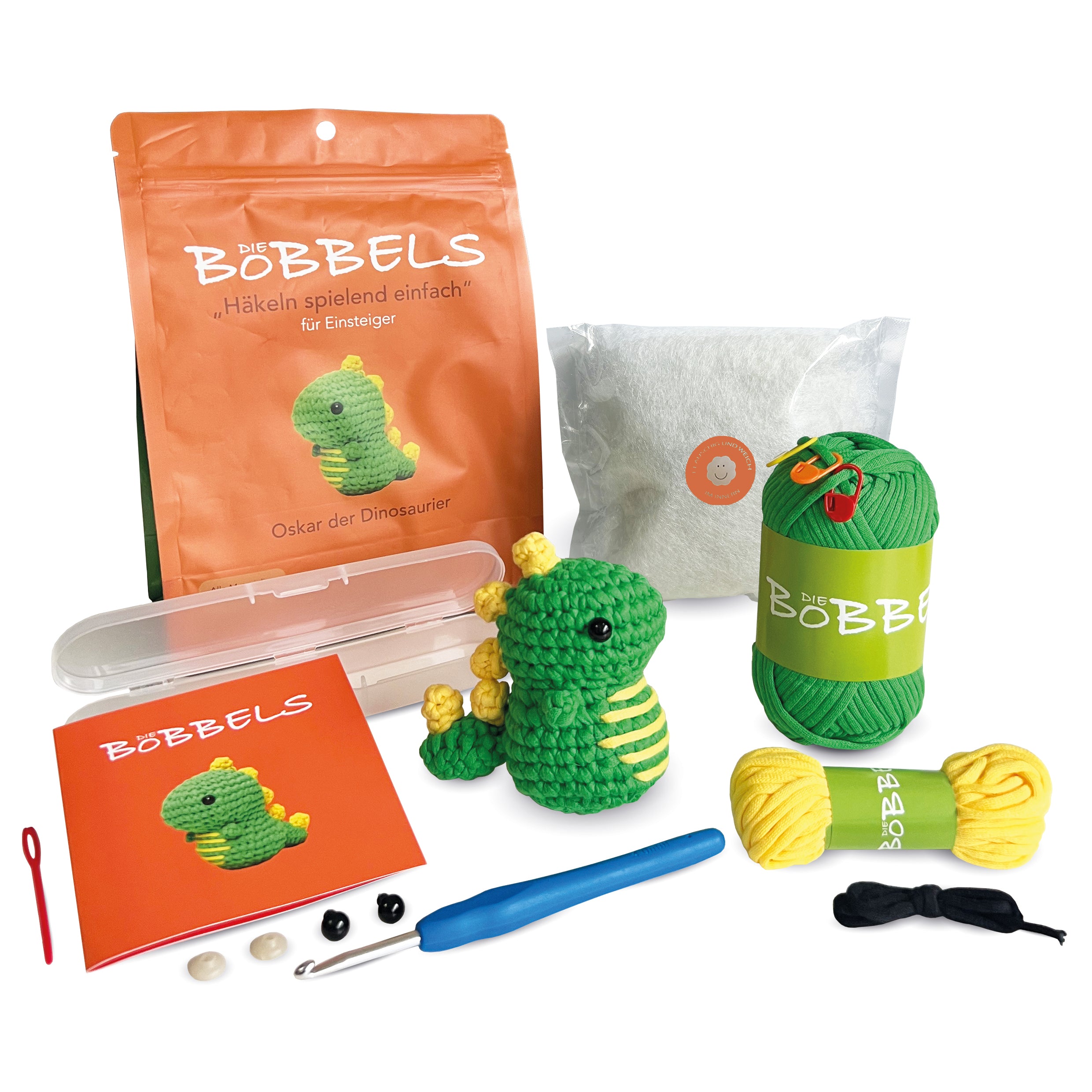 Dinosaurier häkeln - Oskar der Amigurumi Dinosaurier - Inhalt