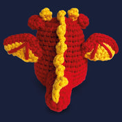Drache häkeln - Ragnar der Amigurumi Drache - Back