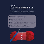 Drache häkeln - Ragnar der Amigurumi Drache - Easy Peasy Bobbels Garn