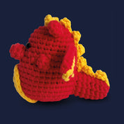 Drache häkeln - Ragnar der Amigurumi Drache - Side