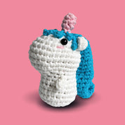 Einhorn häkeln - Lady Aurelia das Amigurumi Einhorn - Side