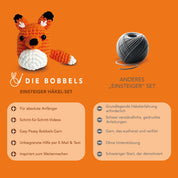 Fuchs häkeln - Freddy der Amigurumi Fuchs - Vergleich