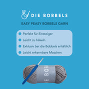 Hai häkeln - Spike der Amigurumi Hai - Easy Peasy Bobbels Garn