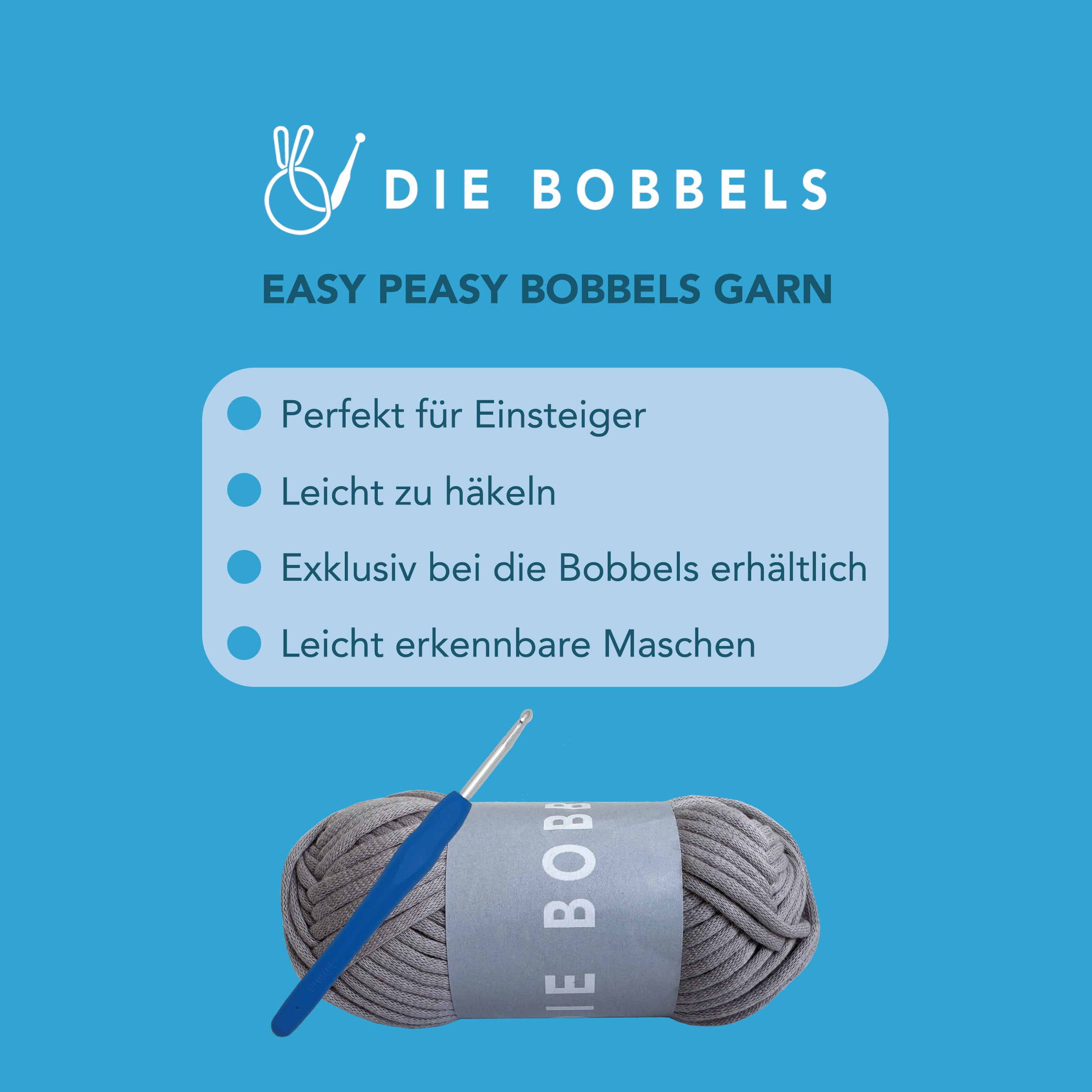 Hai häkeln - Spike der Amigurumi Hai - Easy Peasy Bobbels Garn