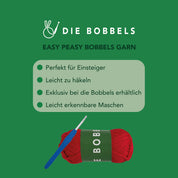 Weihnachtsmann häkeln - Santa der Amigurumi Weihnachtsmann - Easy Peasy Bobbels Garn