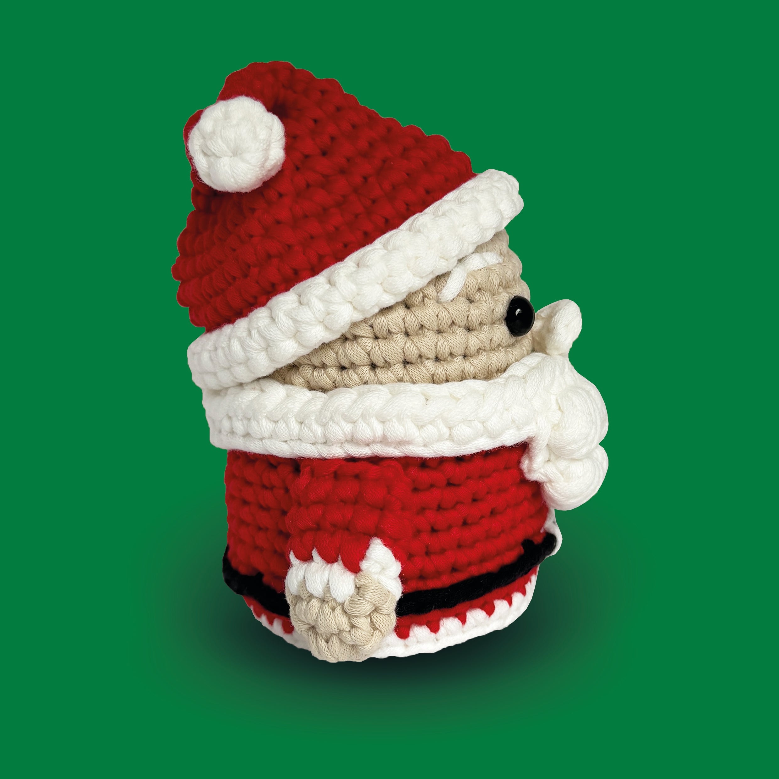 Weihnachtsmann häkeln - Santa der Amigurumi Weihnachtsmann - Side