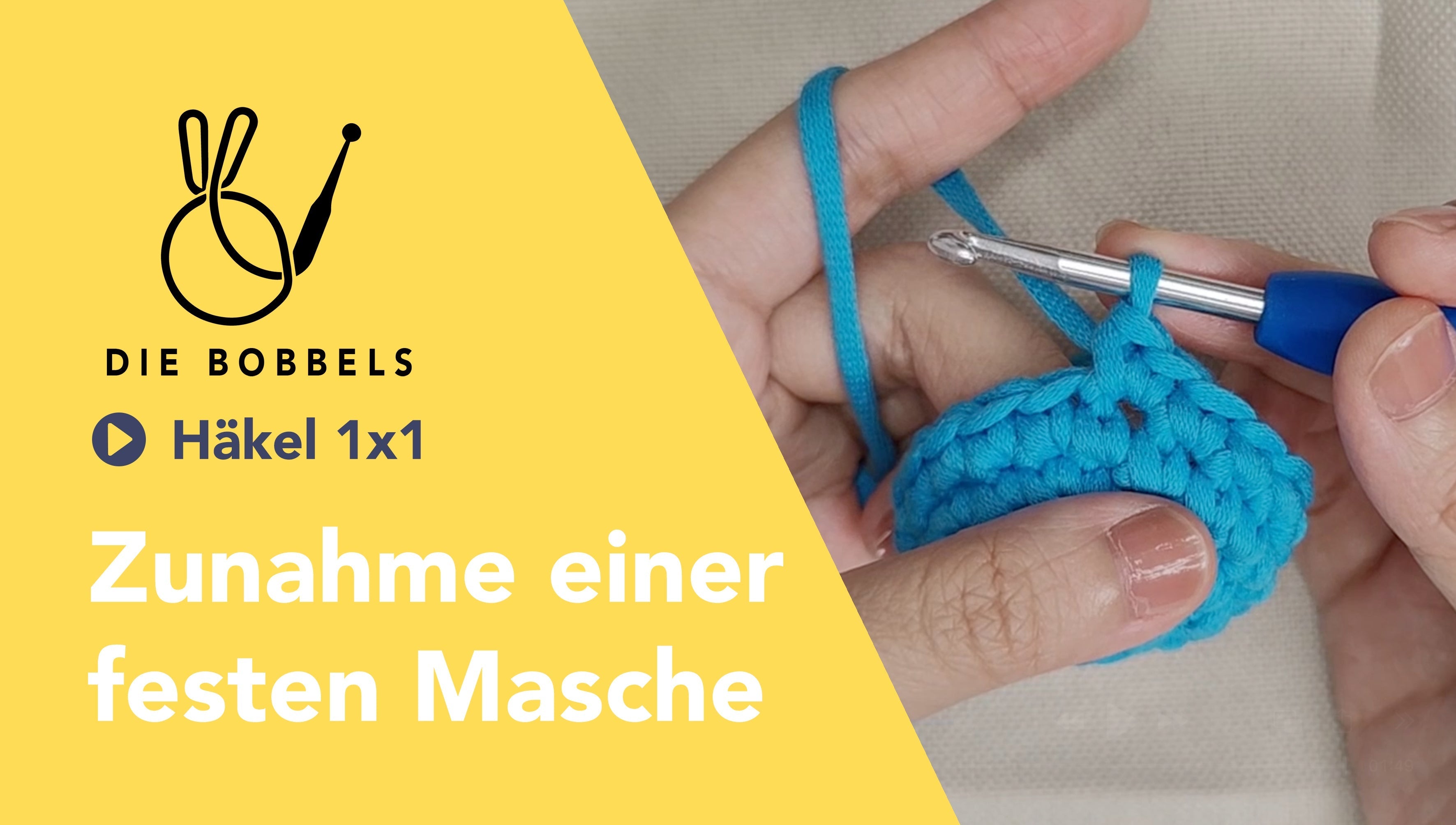 Zunahme bei festen Maschen häkeln