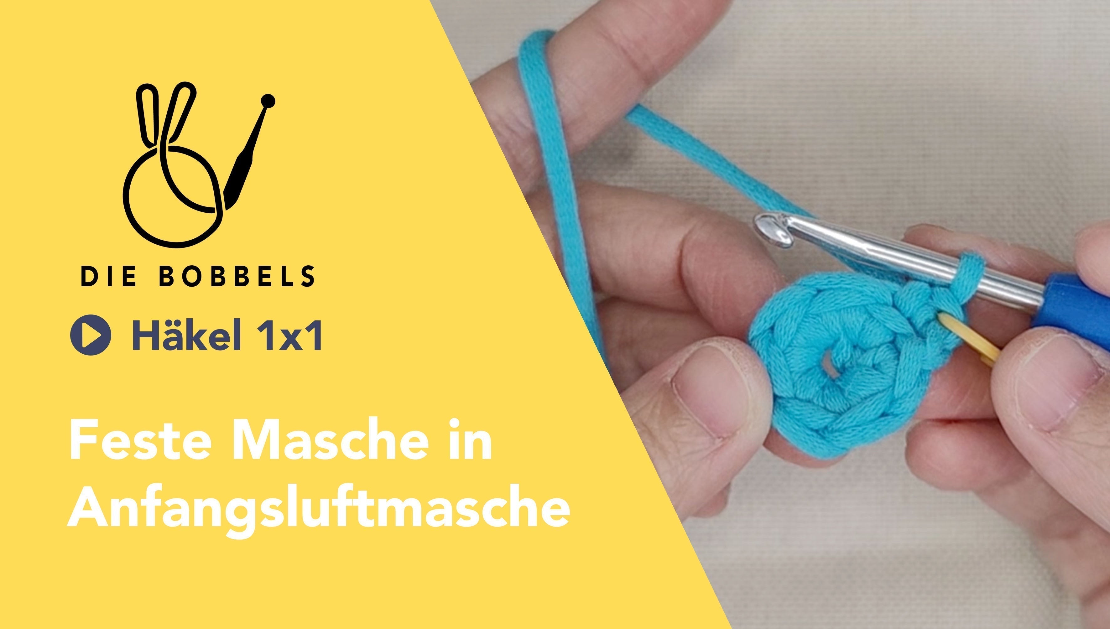 Feste Masche in die Anfangsluftmasche häkeln