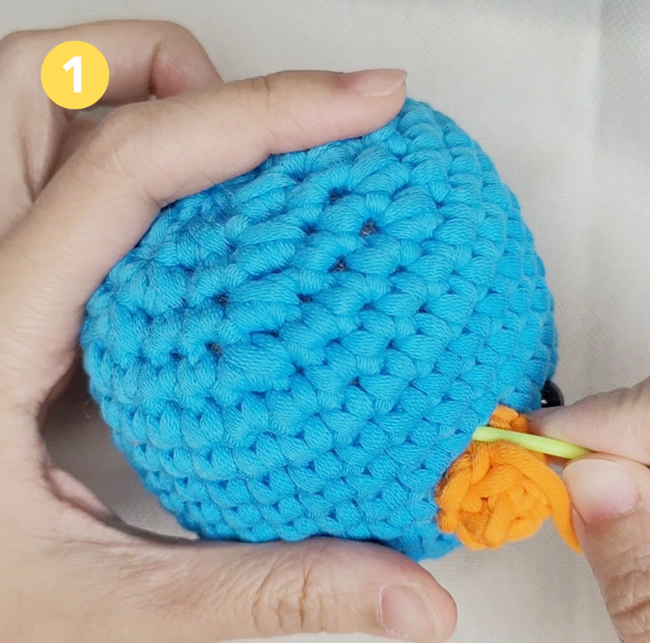 Stopfnadel richtig ansetzen