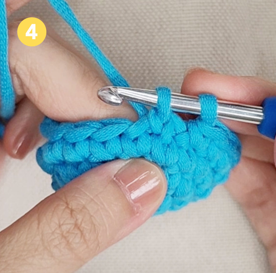 Zwei Schlaufen sichtbar