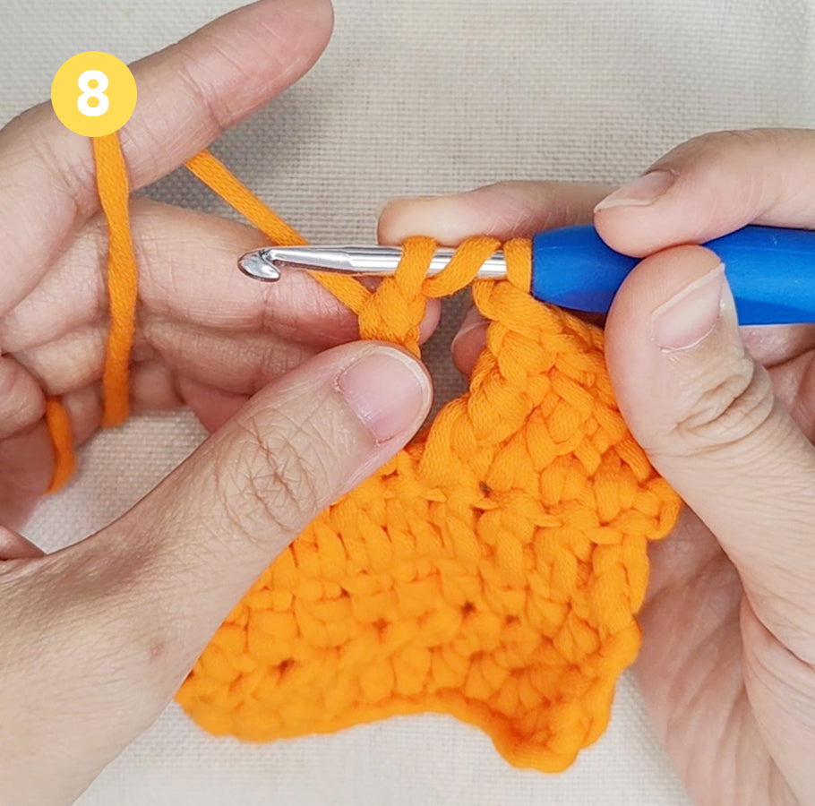 Drei Schlaufen sichtbar