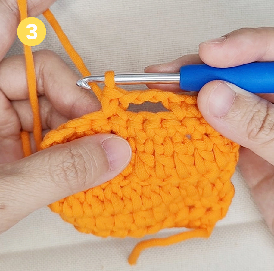 Weiterhäkeln sauber